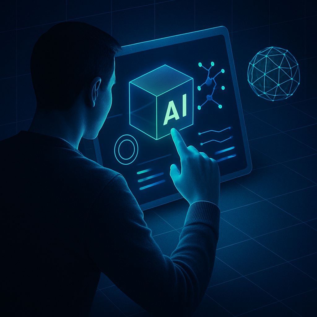 User Interacting with AI